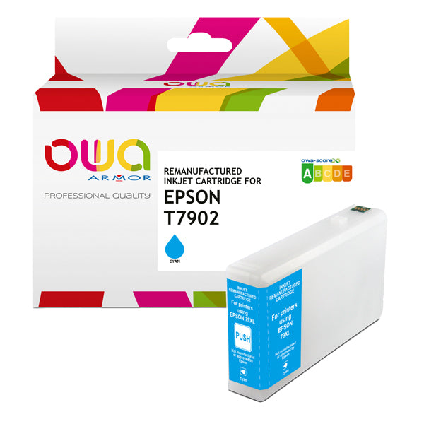 K20626OW - Armor - Cartuccia ink Compatibile  per Epson T7902 XL - Ciano - K20626OW - 19,5ml<br\> Altre Informazioni: <br\>Armor Cartuccia Ciano per Epson T7902 XL -19,5ml - ARMOR Conf. da 1 Pz.