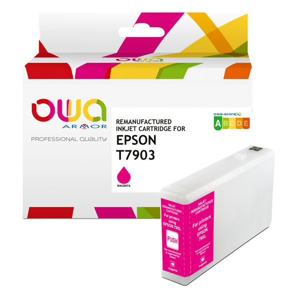 K20627OW - Armor - Cartuccia ink Compatibile  per Epson T7903 XL - Giallo - K20627OW - 19,5ml<br\> Altre Informazioni: <br\>Armor Cartuccia Giallo per Epson T7903 XL-19,5ml - ARMOR Conf. da 1 Pz.