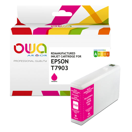 K20627OW - Armor - Cartuccia ink Compatibile  per Epson T7903 XL - Giallo - K20627OW - 19,5ml<br\> Altre Informazioni: <br\>Armor Cartuccia Giallo per Epson T7903 XL-19,5ml - ARMOR Conf. da 1 Pz.