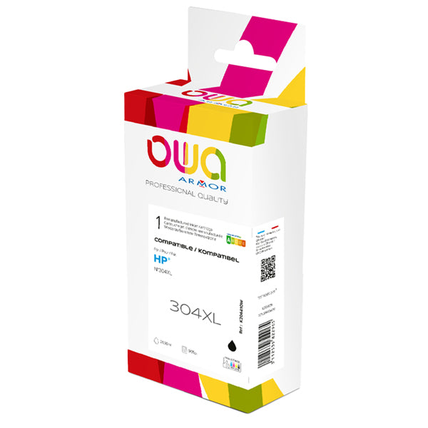 K20641OW - Armor - Cartuccia ink Compatibile  per Hp 304XL - Nero - K20641OW - 20 ml<br\> Altre Informazioni: <br\>Armor Cartuccia Nero per Hp 304XL-20 ml - ARMOR Conf. da 1 Pz.