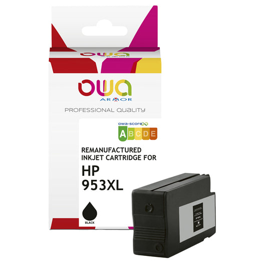 K20657OW - Armor - Cartuccia ink Compatibile  per Hp 953XL - Nero - K20657OW - 53 ml<br\> Altre Informazioni: <br\>Armor Cartuccia Nero per Hp 953XL-53 ml - ARMOR Conf. da 1 Pz.