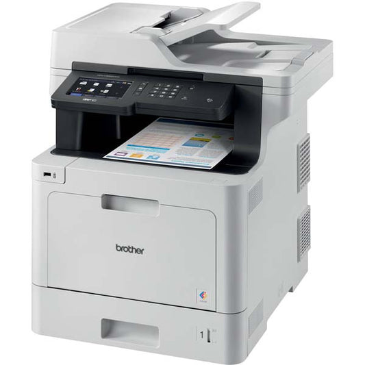 MFCL8900CDWRE1 - Brother - Stampante multifunzione MFC-L8900 CDW laser 4 in 1 a colori a 31ppm con rete<br\> Altre Informazioni: <br\>Stampante multifunzione laser 4 in 1 a colori a 31ppm con rete. Wi-Fi. duplex in stampa e scansione. NFC. ADF da 70 fogli e touchscreen da 12.6 cm - BROTHER Conf. da 1 Pz.