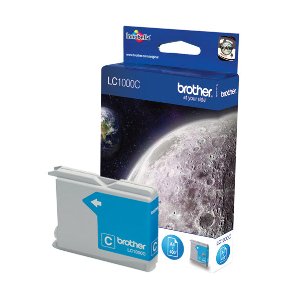 LC-1000C - Brother - Cartuccia - Ciano - LC1000C - 400 pag<br\> Altre Informazioni: <br\>Cartuccia Ciano DCP130C DCP330C DCP540CN DCP750CW MFC240C MFC440CN MFC660CN - BROTHER Conf. da 1 Pz.