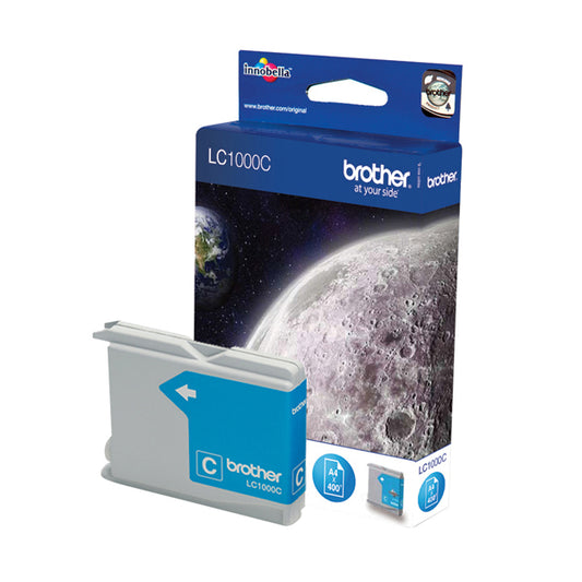 LC-1000C - Brother - Cartuccia - Ciano - LC1000C - 400 pag<br\> Altre Informazioni: <br\>Cartuccia Ciano DCP130C DCP330C DCP540CN DCP750CW MFC240C MFC440CN MFC660CN - BROTHER Conf. da 1 Pz.