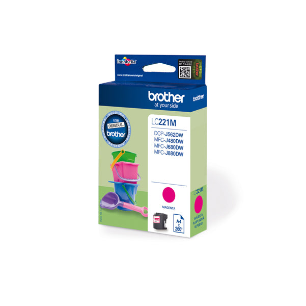 BROTHER - LC221M - Brother - Cartuccia - Magenta - LC221M - 260 pag