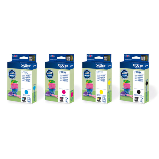 BROTHER - LC221VALBP - Brother - Cartuccia - C-M-Y-K -  LC221VALBP