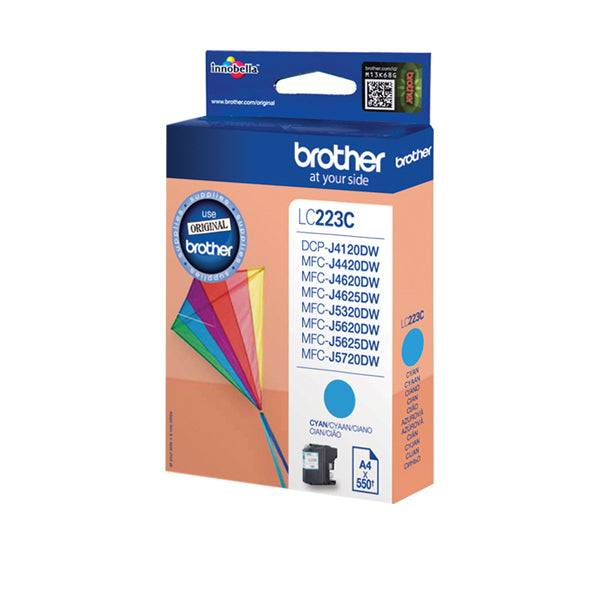 BROTHER - LC223C - Brother - Cartuccia - Ciano - LC223C- 550 pag