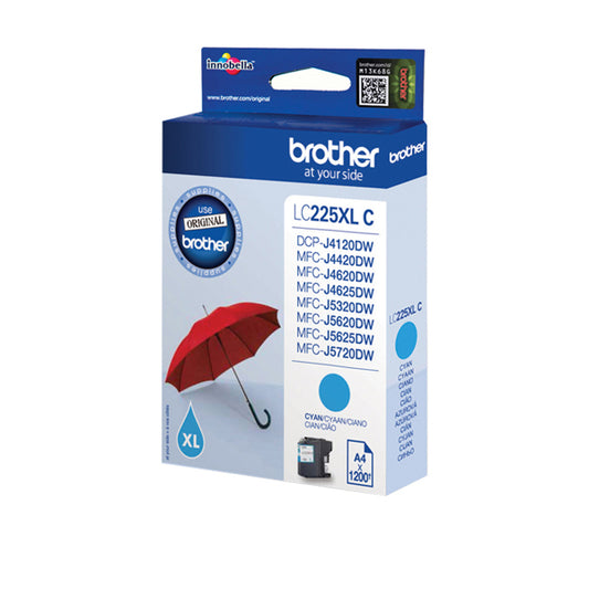 BROTHER - LC225XLC - Brother - Cartuccia - Ciano - LC225XLC - 1200 pag