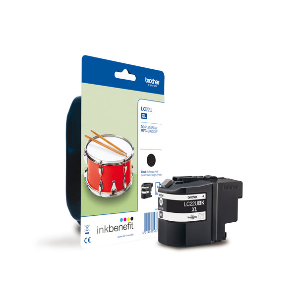 BROTHER - LC-22EBK - Brother - Cartuccia - Nero - LC22EBK - 2400 pag