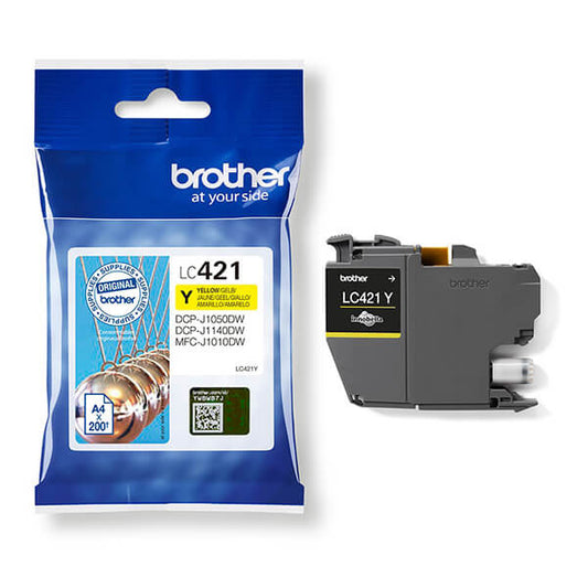 BROTHER - LC421Y - Brother - Cartuccia Ink - Giallo - LC421Y - 200 pag