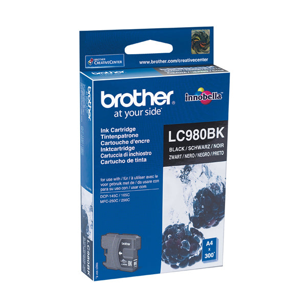 BROTHER - LC-980BK - Brother - Cartuccia - Nero - LC980BK - 300 pag
