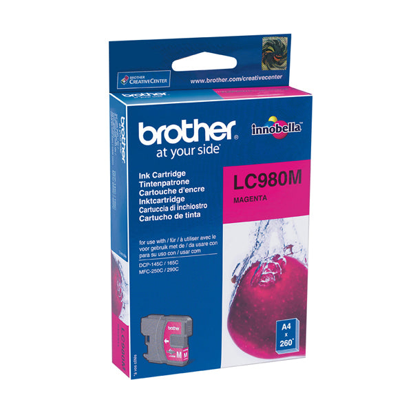 BROTHER - LC-980M - Brother - Cartuccia - Magenta - LC980M -  260 pag