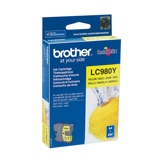 BROTHER - LC-980Y - Brother - Cartuccia - Giallo - LC980Y - 260 pag
