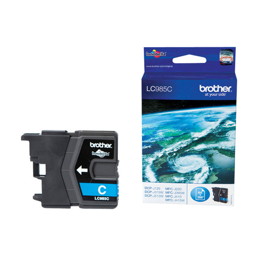 BROTHER - LC-985C - Brother - Cartuccia - Ciano - LC985C- 265 pag