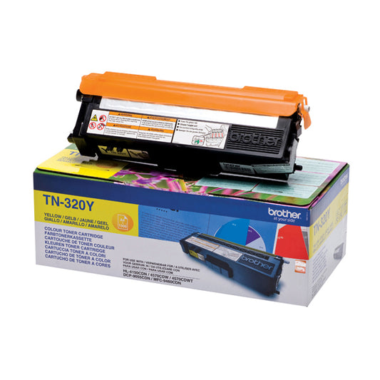 BROTHER - TN-320Y - Brother - Toner - Giallo - TN320Y -1500 pag