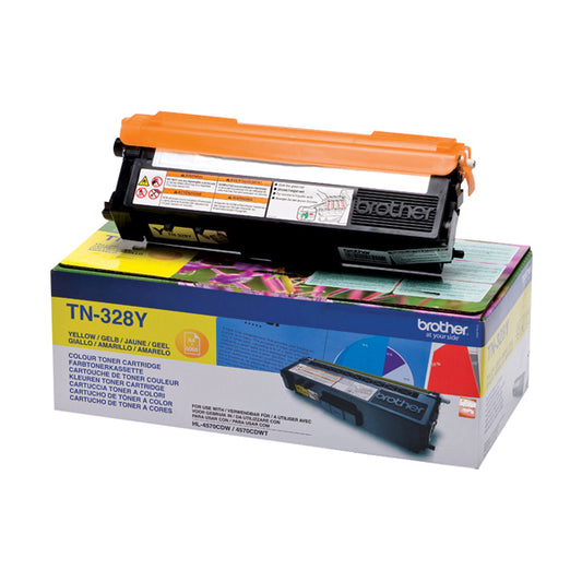 BROTHER - TN-328Y - Brother - Toner - Giallo -TN328Y - 6000 pag