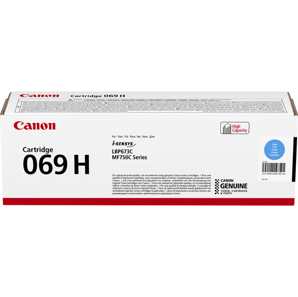 CANON - 5097C002 - Canon - Toner 069C - Ciano - 5097C002 - 5.500 pag - CAN069HC -  Conf. da 1 Pz.