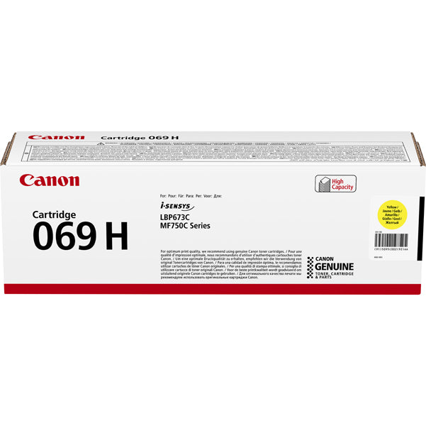 CANON - 5095C002 - Canon - Toner 069Y - Giallo - 5095C002 - 5.500 pag - CAN069HY -  Conf. da 1 Pz.