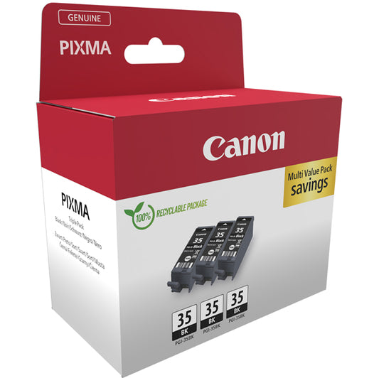 CANON - 1509B028 - Canon - Confezione 3 Cartucce Ink PGI-35 - Nero - 2970B017 - CAN1509B028 -  Conf. da 1 Pz.