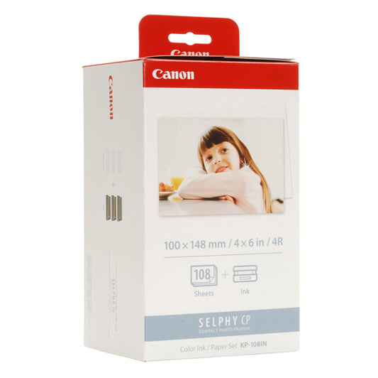 CANON - 3115B001 - Canon - Carta fotografica - 100 x 148mm, 108 Fogli con inchiostro, kp108ip