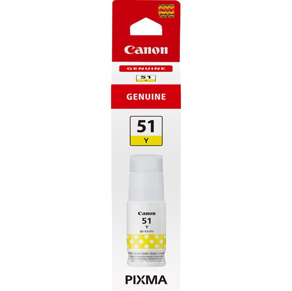 CANON - 4548C001 - Canon - Serbatoio di inchiostro GI-51 - Giallo - 4548C001 - 7.700 pag - CANGI51Y -  Conf. da 1 Pz.