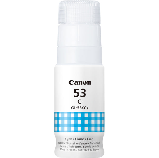 CANON - 4673C001 - Canon - Serbatoio di inchiostro GI-53 - Ciano - 4673C001 - 3.700 pag - CANGI53C -  Conf. da 1 Pz.