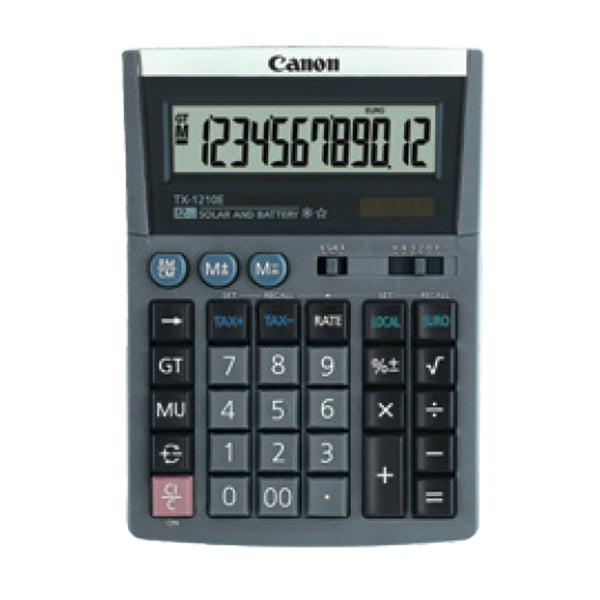 CANON - 4100A014 - Canon - Calcolatrice TX-1210E - Grigio - 4100A014