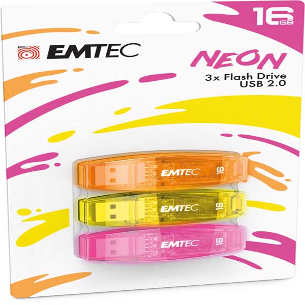 EMTEC - ECMMD16GC410P3NEO - Emtec - Memoria Usb 2.0 C410 - 16GB - ECMMD16GC410P3NEO