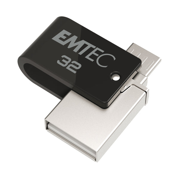 EMTEC - ECMMD32GT263C - Emtec - Dual USB3.2 T260 - Type-C - ECMMD32GT263C - 32GB