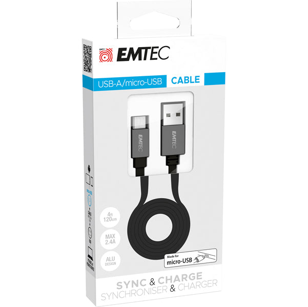 EMTEC - ECCHAT700MB - Emtec - Cavo USB-A to Micro-USB T700 - ECCHAT700MB