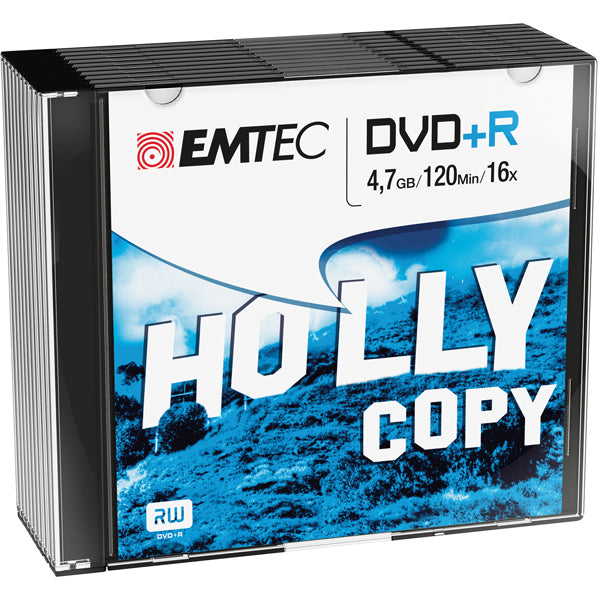 EMTEC - ECOVPR471016SL - Emtec - DVD+R - registrabile - ECOVPR471016SL - 4,7GB - conf. 10 pz