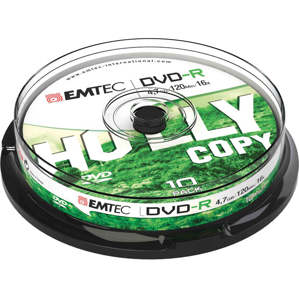 EMTEC - ECOVR471016CB - Emtec - DVD-R - registrabile - ECOVR471016CB - 4,7GB - conf. 10 pz