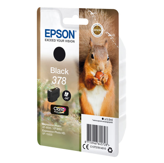 EPSON - C13T37814010 - Epson - Cartuccia ink - 378 - Nero - C13T37814010 - 240 pag