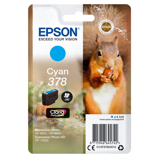 EPSON - C13T37824010 - Epson - Cartuccia ink - 378 - Ciano - C13T37824010 - 360 pag