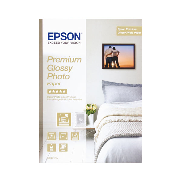 EPSON - C13S042155 - Epson - Premium Glossy Photo Paper - A4 - 15 Fogli - C13S042155