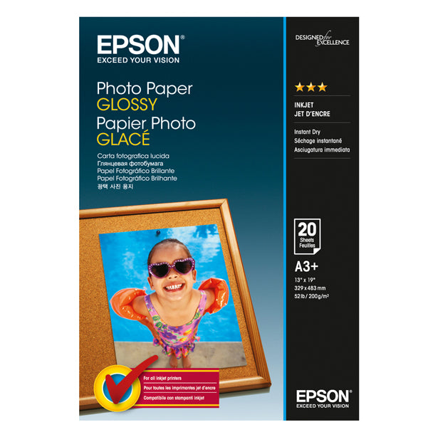 EPSON - C13S042535 - Epson - Photo Paper Glossy - A3+ - 20 Fogli - C13S042535