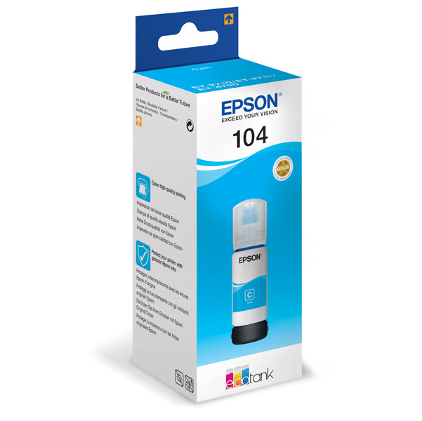 EPSON - C13T00P240 - Epson - Tanica - 104 - Ciano - C13T00P240  - 65ml