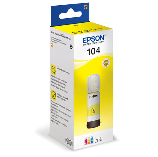 EPSON - C13T00P440 - Epson - Tanica - 104  - Giallo - C13T00P440  - 65ml