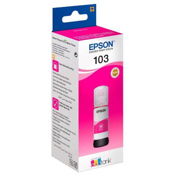 EPSON - C13T00S34A10 - Epson - Eco Tank - 103 - Magenta - C13T00S34A10 - 65 ml