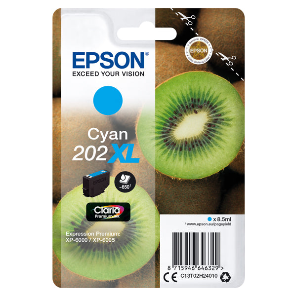 EPSON - C13T02H24010 - Epson - Cartuccia ink - 202XL - Ciano - C13T02H24010 - 8,5ml