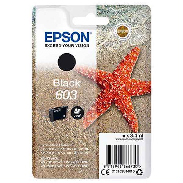 EPSON - C13T03U14010 - Epson - Cartuccia ink - 603 - Nero - C13T03U14010 - 130 pag