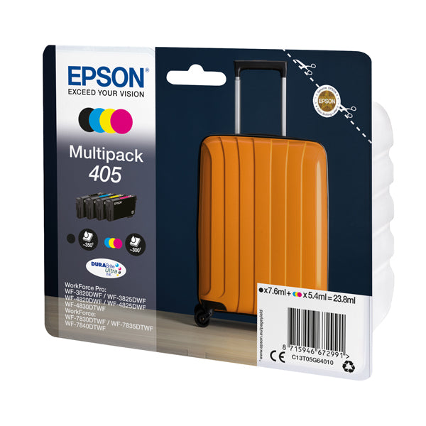 EPSON - C13T05G64010 - Epson - Cartuccia Multipack DURABriteUltra 405 - BK-C-M-Y - C13T05G64010