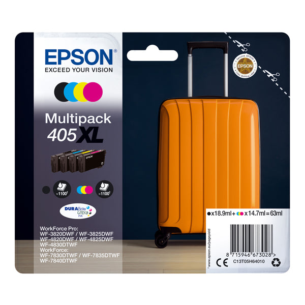 EPSON - C13T05H64010 - Epson - Multipack cartucce ink - 405XL - C-M-Y-K - 1.100 pag cad.