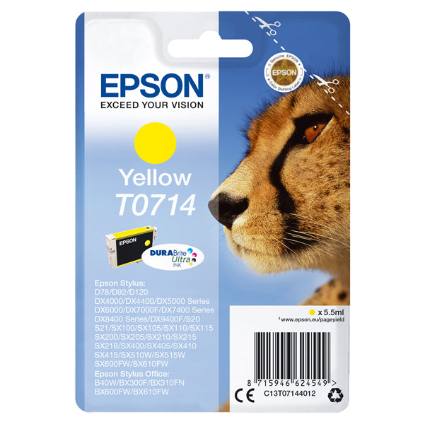 EPSON - C13T07144012 - Epson - Cartuccia ink - Giallo - T0714 - C13T07144012 - 5,5ml