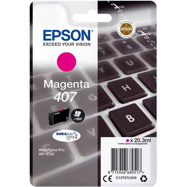 EPSON - C13T07U340 - Epson - Cartuccia Ink - Magenta  - C13T07U340 - 38,1 ml