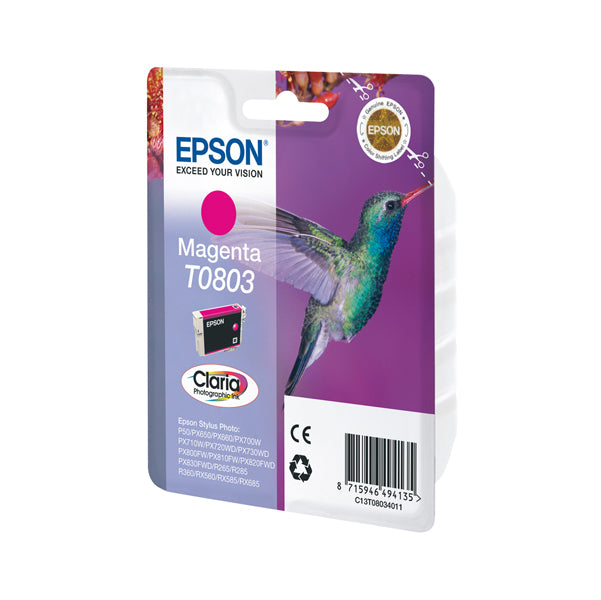 EPSON - C13T08034011 - Epson - Cartuccia ink - Magenta Photo - T0803 - C13T08034011  - 7,4ml