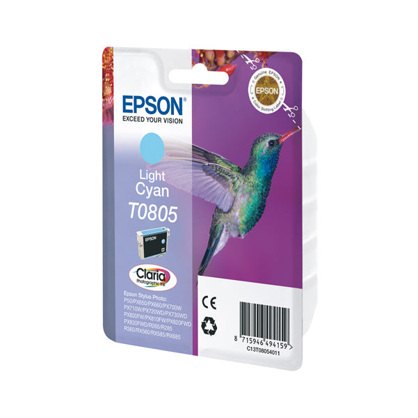 EPSON - C13T08054011 - Epson - Cartuccia ink - Ciano chiaro - T0805 - C13T08054011  - 7,4ml