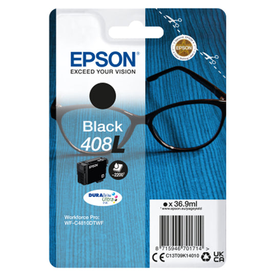 EPSON - C13T09K14010 - Epson - Cartuccia DuraBrite Ultra 408L - Nero - C13T09K14010