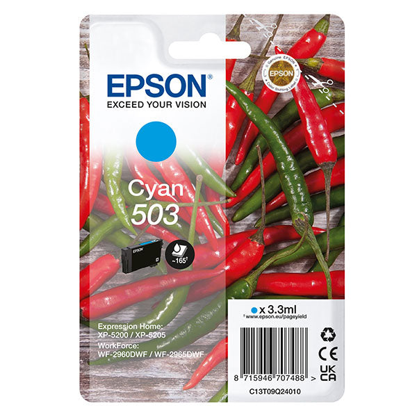 EPSON - C13T09Q24010 - Epson - Cartuccia - Ciano - 503 - C13T09Q24010 - 3,3 ml