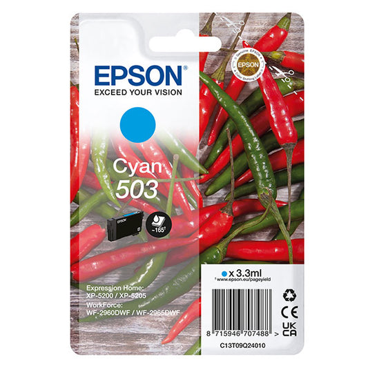 EPSON - C13T09Q24010 - Epson - Cartuccia - Ciano - 503 - C13T09Q24010 - 3,3 ml